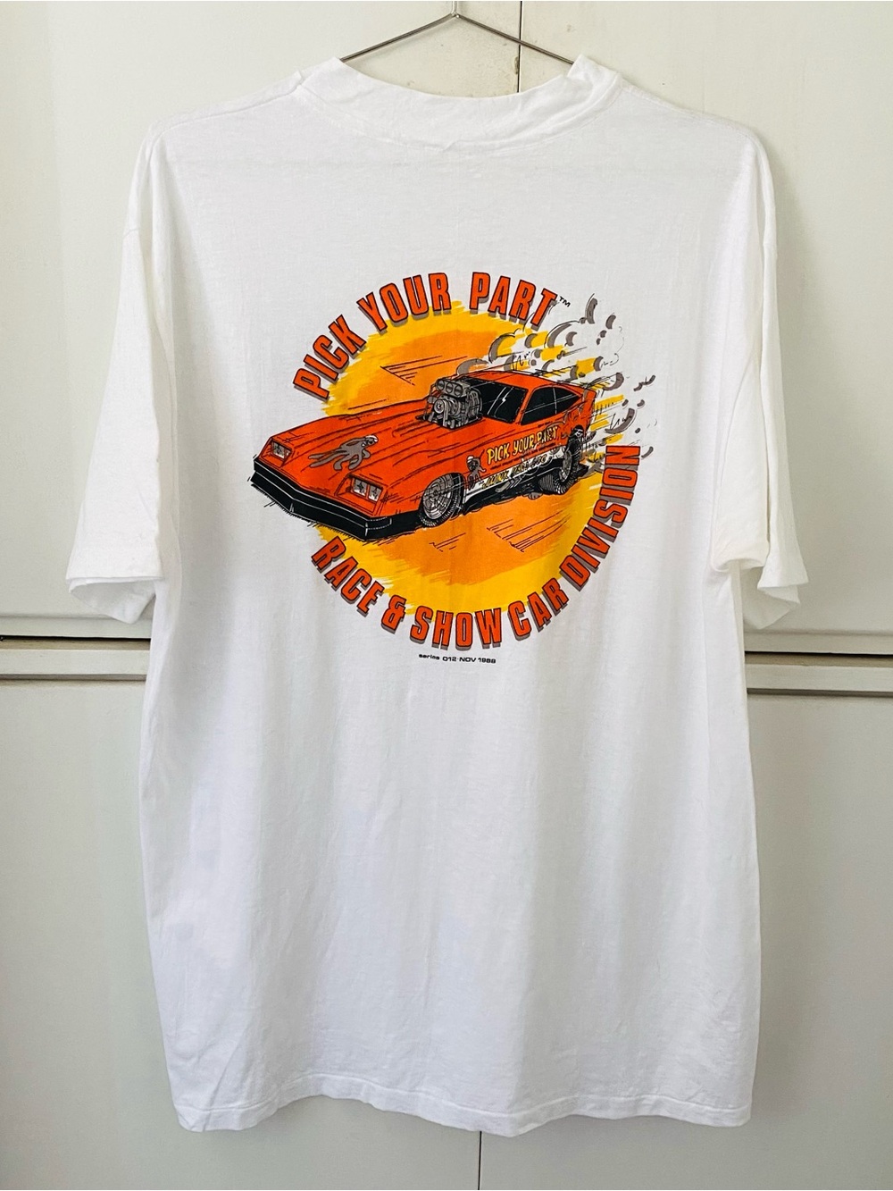 Vintage 80s Race and Show Car Division Event Promotional Single Stitch Shirt - L